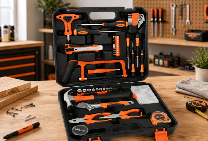 Uplift 104-Piece Home and DIY Tool Kit with Heavy-Duty Case
