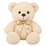 Plush Bear with Ribbon Bow - 35cm - 2 Assorted