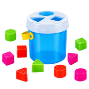 Infunbebe Shape Sorting Bucket With 9 Blocks