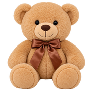Plush Bear with Ribbon Bow - 35cm - 2 Assorted