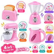 Play Go Chef Kitchen Collection Combo - 4 Piece - Pink
