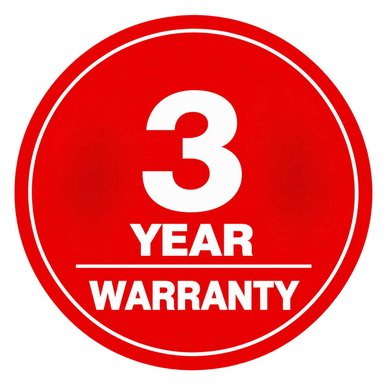 3 Year Warranty Badge F