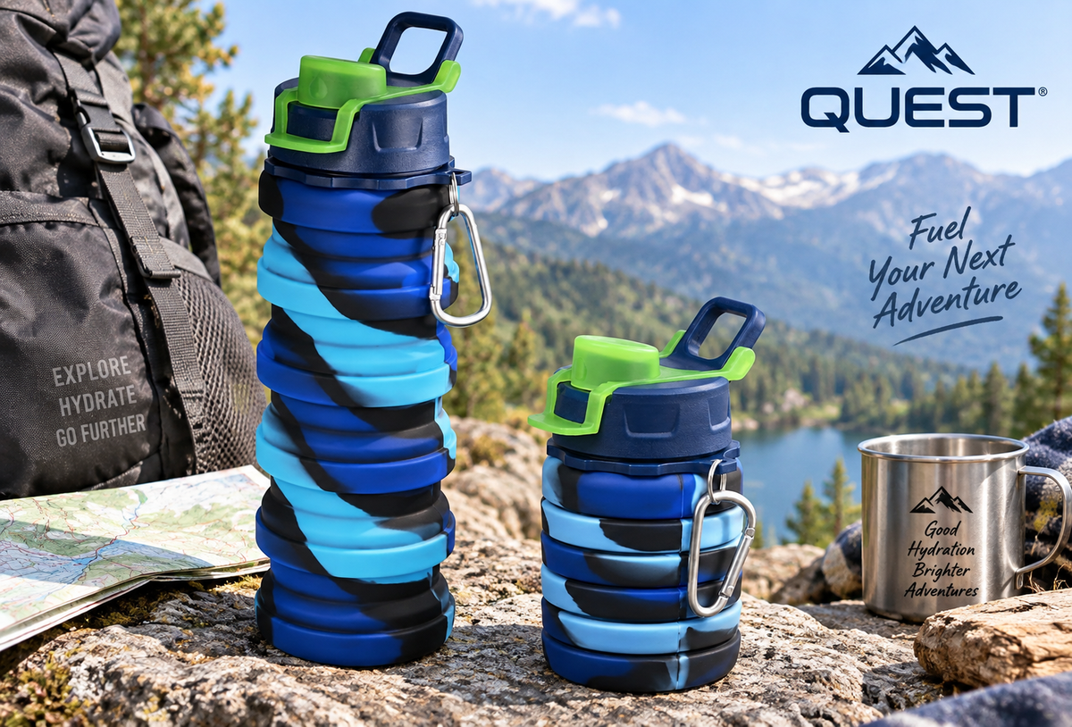Quest QT-6017-MLBL Hydro-Pop Bottle 500ml Multi Blue