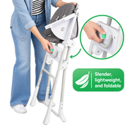 Ingenuity Sun Valley Compact Folding High Chair - Grey