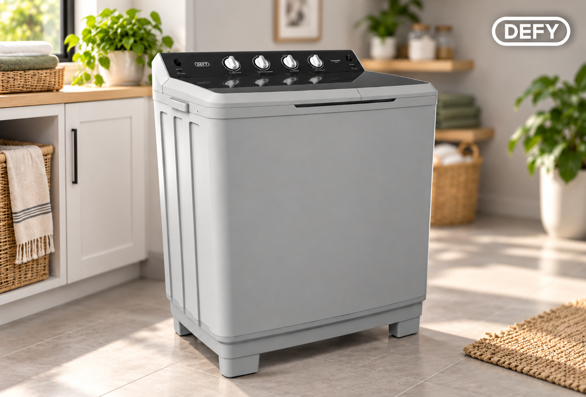 Defy 15kg Twin Tub Washing Machine - Metallic DTT 151