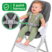 Ingenuity Sun Valley Compact Folding High Chair - Grey