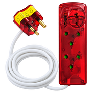 Ellies 4-Way High Surge Extension Lead 3m