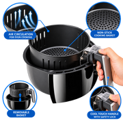 Taurus Air Fry Digital Plus 4.8L Digital Air Fryer – 1500W Black