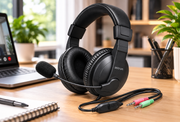 Astrum Over-Ear Stereo Headset with Flexible Microphone – HS120