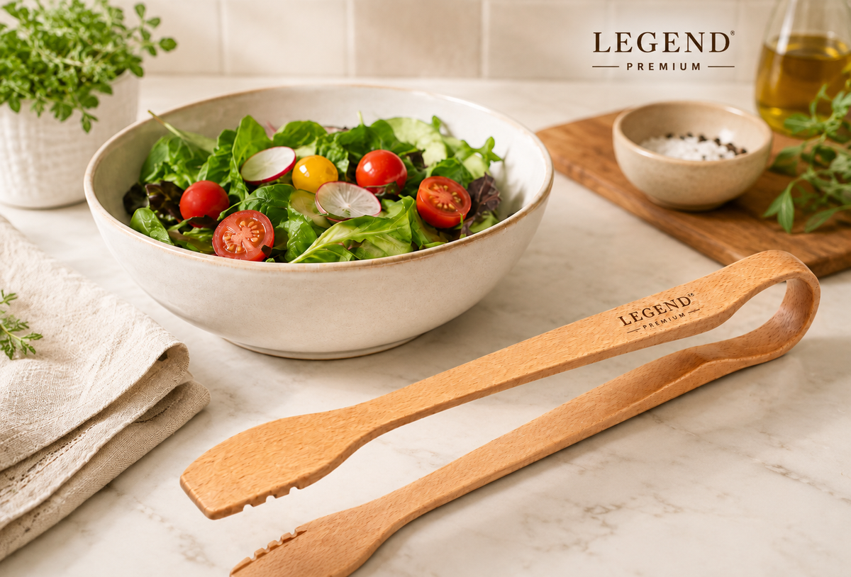 Legend Premium Beechwood Tongs - LEG-600705