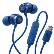 JBL Tune 305C USB-C Wired Hi-Res Earbud Headphones – Blue