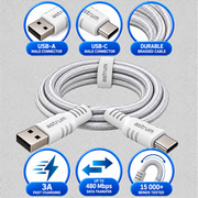 UAC20B Braided USB-A to USB-C USB 2.0 Cable, 3A, 1m – UAC20B