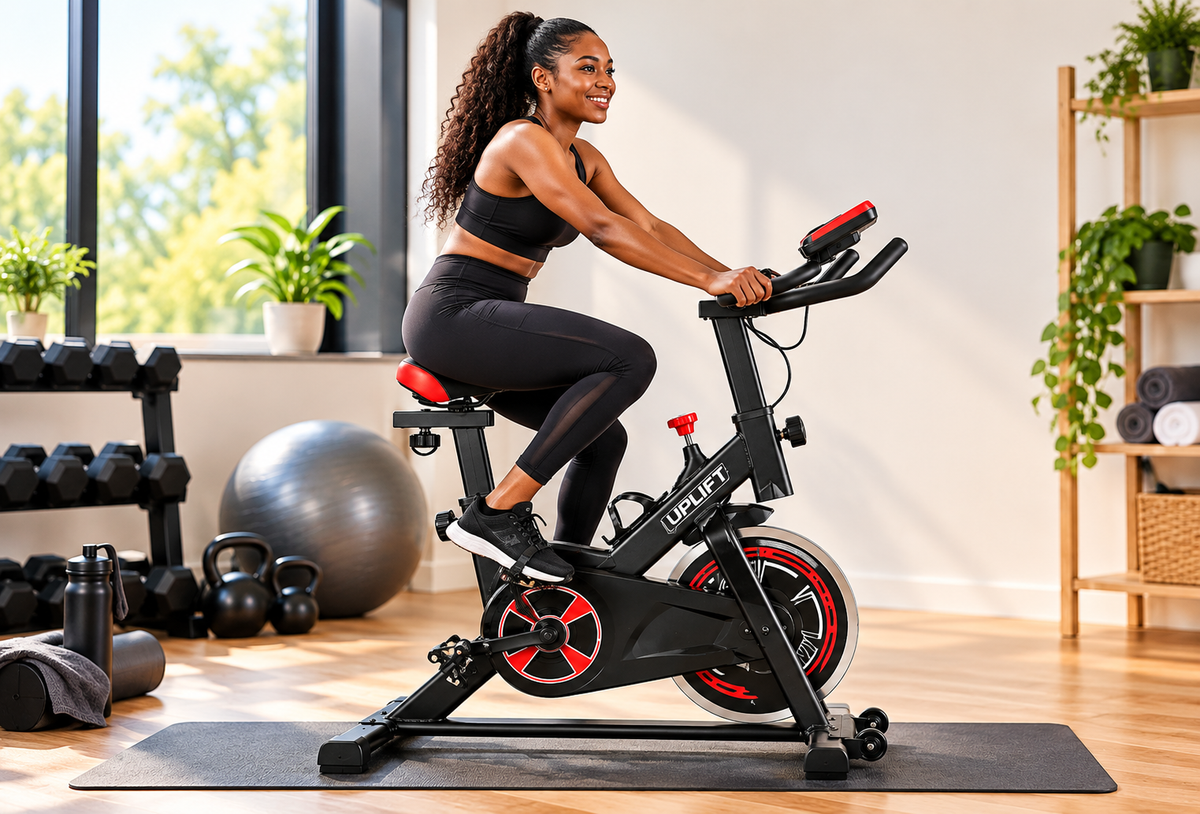 Uplift Pro Series Indoor Cycling Spin Bike with LCD Fitness Display – UGE009
