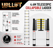 Scanner Test Product do not use -Uplift 4.4m Telescopic Collapsible Aluminium Ladder
