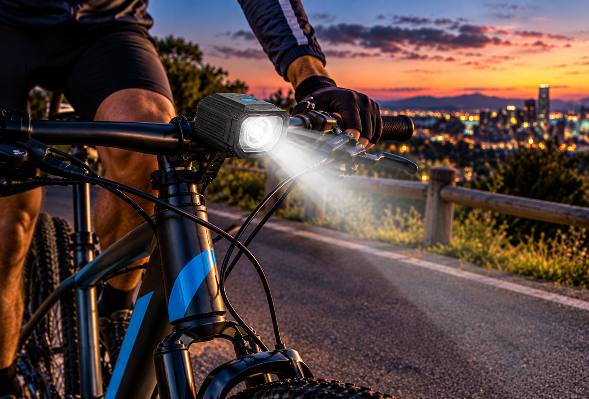 Rechargeable Bicycle Front Light with Horn – CYGM-858