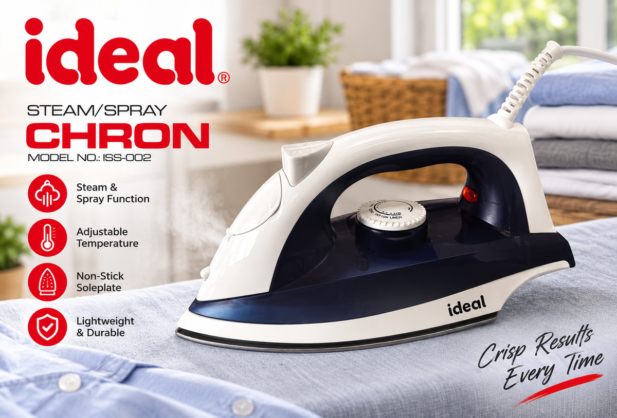 Ideal 2000W Steam And Spray Iron - ISS-002