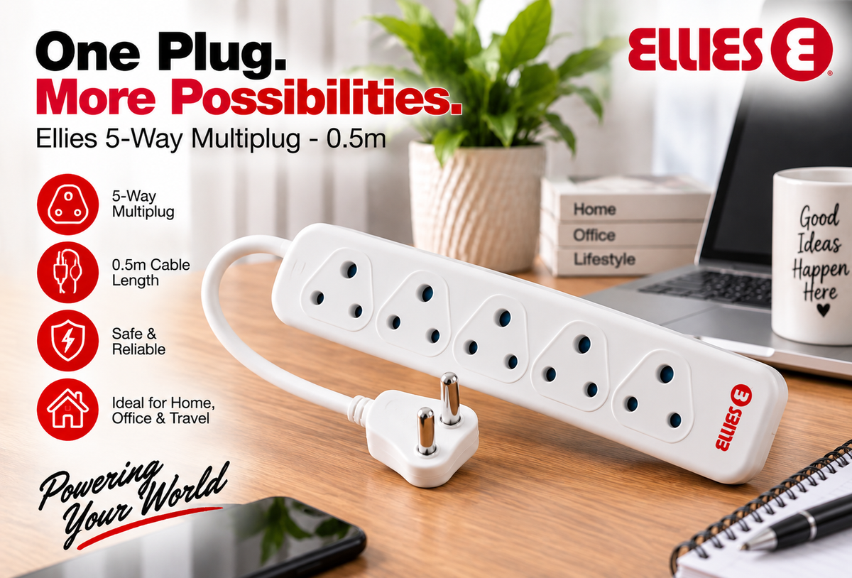 Ellies 5-Way Multiplug - 0.5m