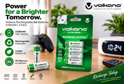 Volkano Extra Series Rechargeable AA Batteries – 4 Pack