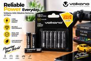 Volkano Extra Series Alkaline AAA Batteries – 12 Pack