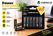 Volkano Extra Series Alkaline Batteries Value Pack – 12 Pack