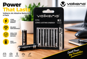 Volkano Extra Series Alkaline AA Batteries – 4 Pack
