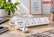 Ellies 4-Way High Surge Extension Lead — 5m