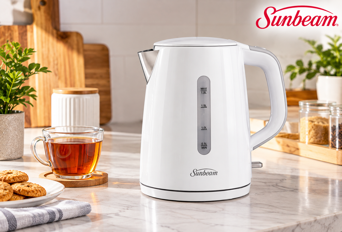 Sunbeam 1.8L Cool Touch Kettle - White SSK-1800W