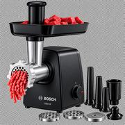 Bosch 1900W MultiPower Food Mincer Black