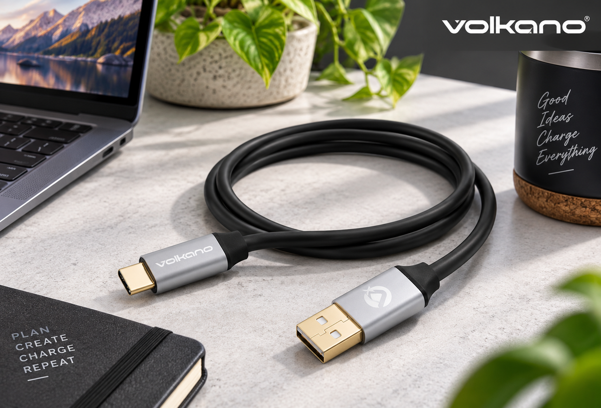 Volkano VK-20271-BK Flexi Series 3-in-1 Charging Cable - Black