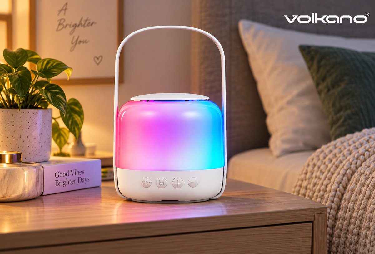 Volkano Glow Kids Speaker with light VK-3419-WT
