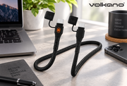 Rugged by Volkano VK-4100-CC1 Water- and Dust-Proof USB-C to USB-C Cable 1.2m