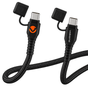 Rugged by Volkano VK-4100-CC1 Water- and Dust-Proof USB-C to USB-C Cable 1.2m