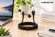 Rugged by Volkano VK-4100-U31 Water- and Dust-Proof USB to 3-in-1 Cable - 1.2m