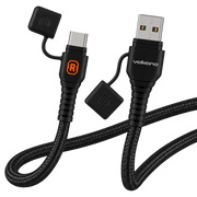 Rugged by Volkano VK-4100-UC1 Waterproof and Dustproof USB to Type-C Cable - 1.2m