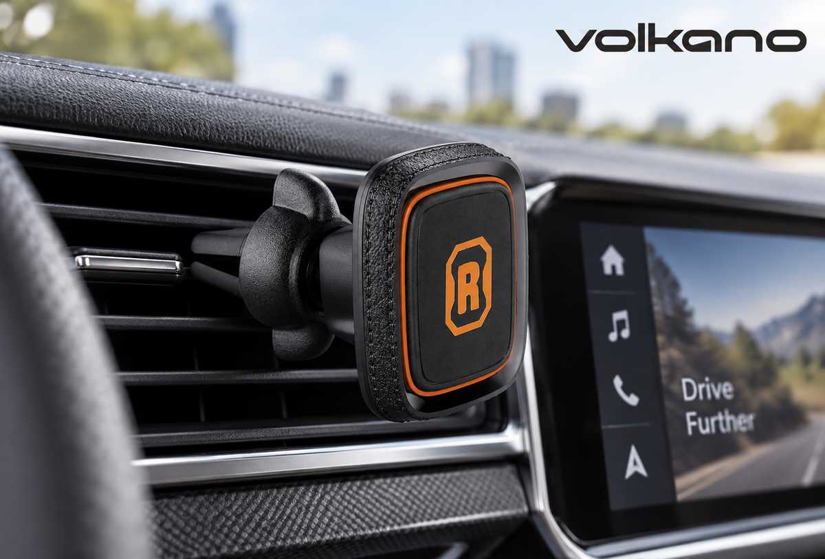 Rugged by Volkano VK-4101-BK Magnetic Car Air Vent Phone Holder