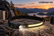Rugged by Volkano VK-4105-BK 500lm COB Headlamp with Wave Sensor