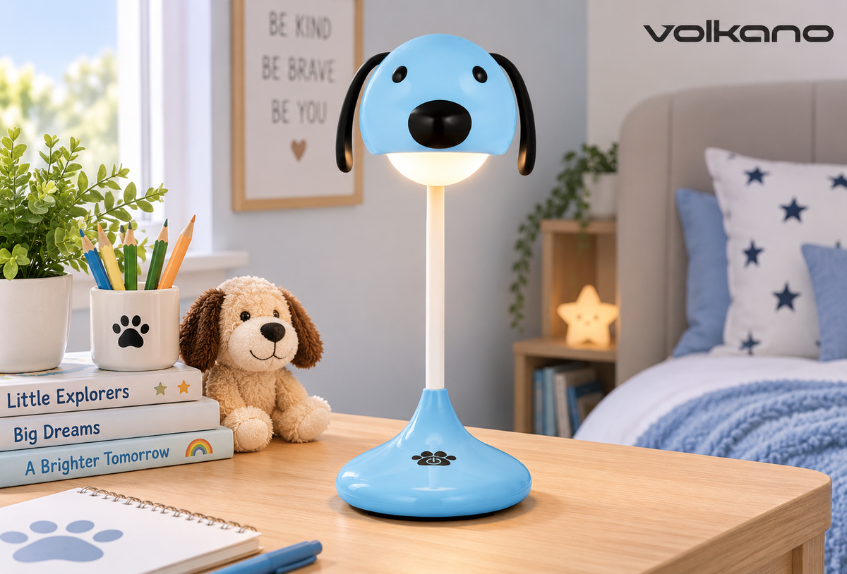 Lumo VK-50007-BL Neon Series LED Desk Lamp - Blue Dog