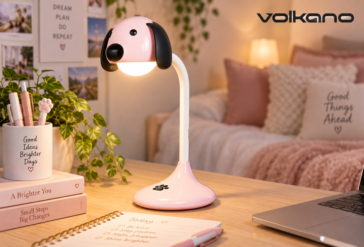 Lumo VK-50007-PK Neon Series LED Desk Lamp - Pink Dog