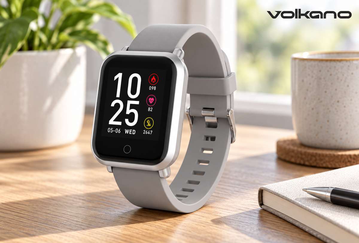 Volkano VK-5072-SL(V2) Active Tech Serene Series Watch with Heart Rate Monitor - Silver