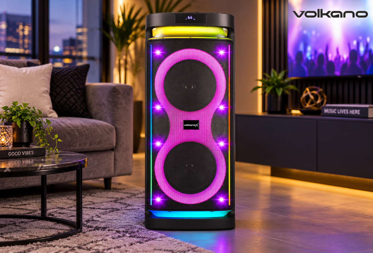 Volkano VKX-3907-D10 X Titan Series Dual 10" Party Speaker
