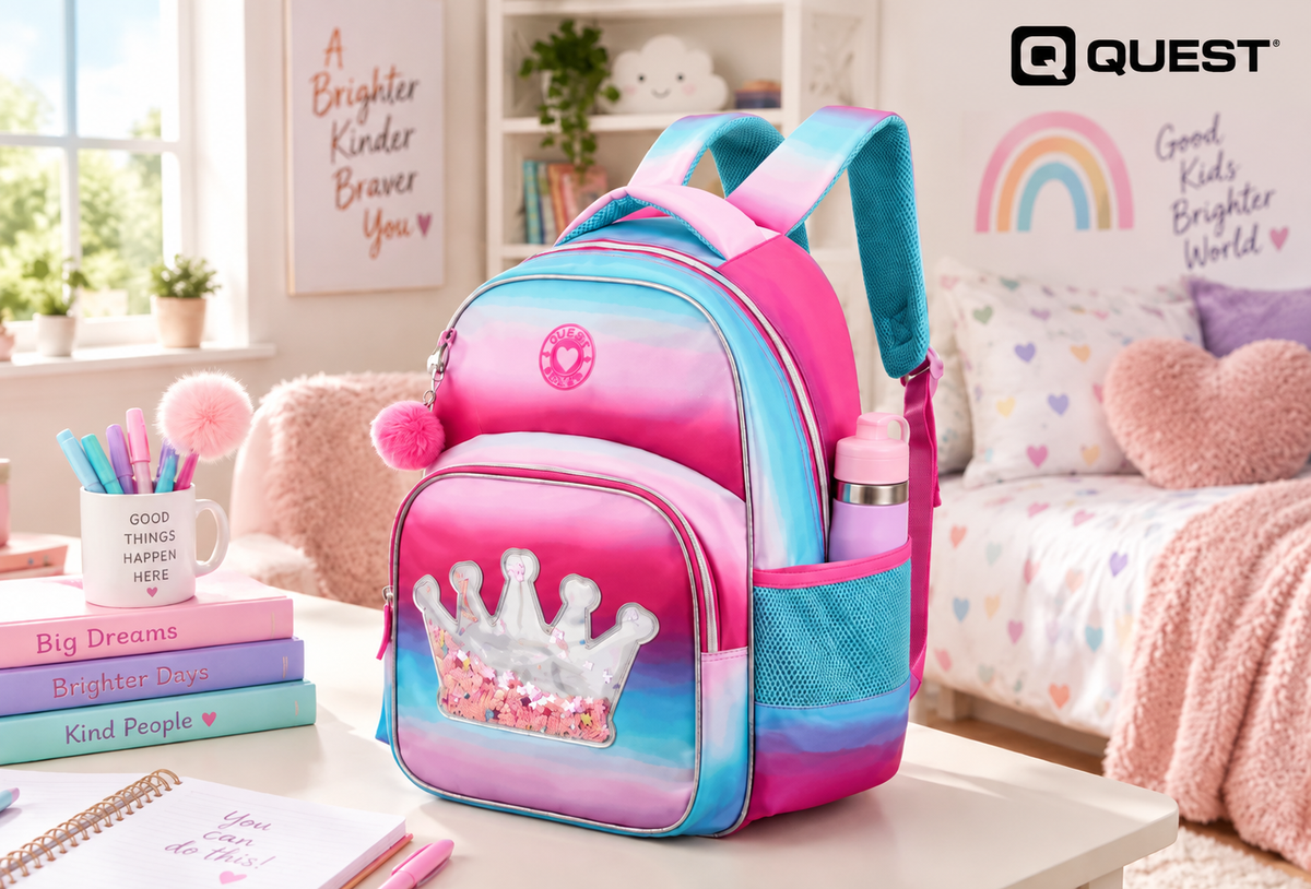 Quest QT-9224-PK Princess Backpack Pink