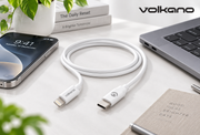 Volkano VK-20268-WT Flexi Series USB-C to MFi Lightning 2.5m 27W - White