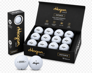 Hogan Distance White Golf Balls- 12 Pack