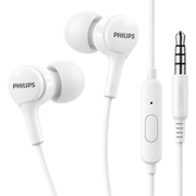 Philips TAUE101 Wired In - Ear Headphone with Mic - White