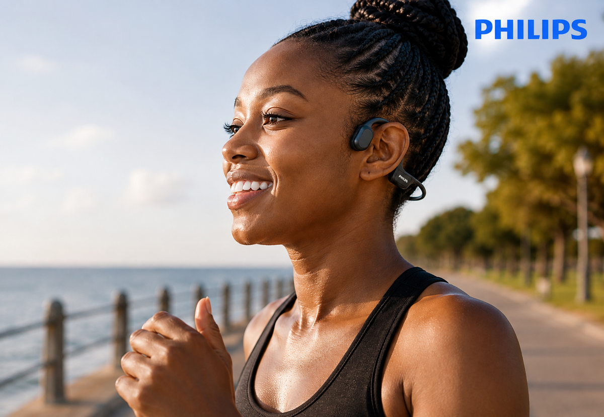 Philips TAA5608 Bluetooth In - Ear Bone Conducting Headphone - Black