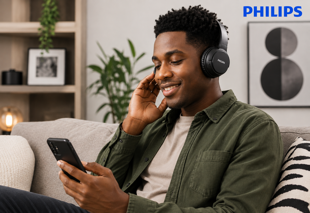 Philips TAH4209 Bluetooth On - Ear Headphone with Mic - Black