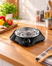 Mellerware Helios Single Spiral Hotplate – 1000W – Black