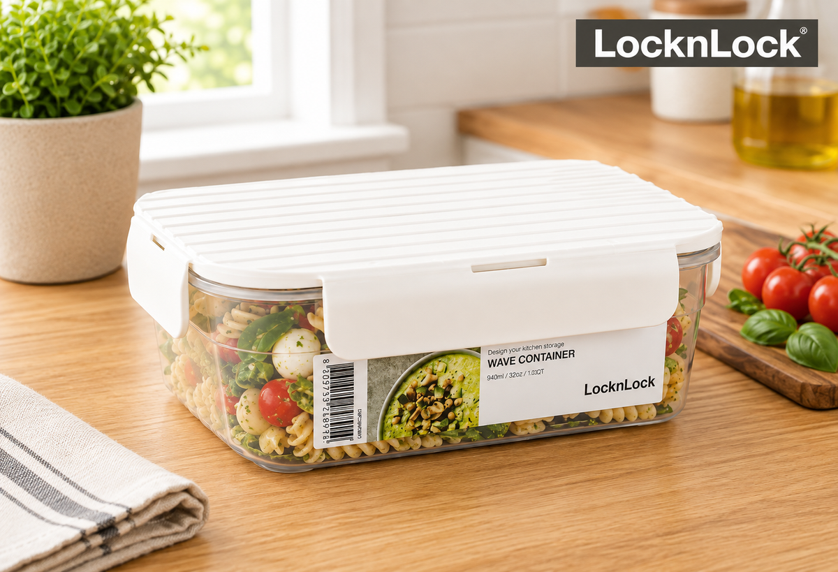 LocknLock Wave Container 960ml White - LEG-LWC204W
