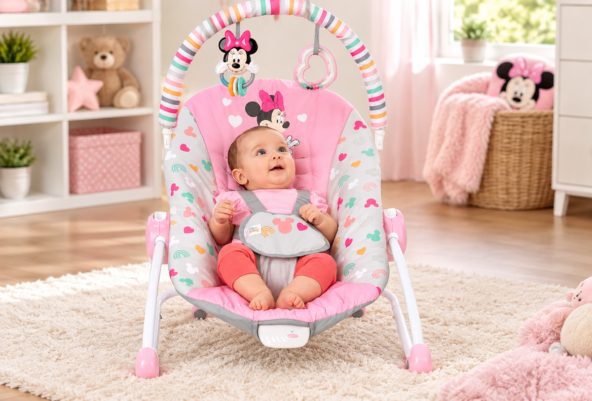 Disney Minnie Stars & Smiles Infant-to-Toddler Rocker