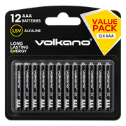 Volkano Extra Series Alkaline AAA Batteries – 12 Pack